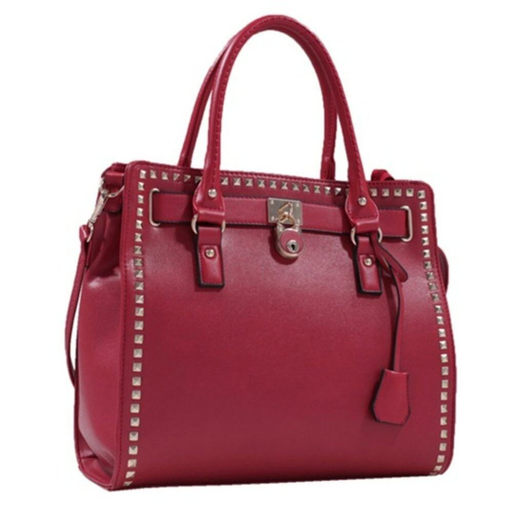 Ruby Blue Couture Jenna Vegan Leather Tote Bag